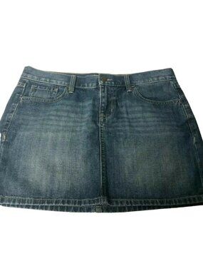 Old Navy Mini Blue Denim Skirt 8 Short Summer Beach Vacation Casual